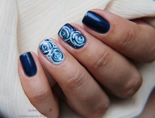 Рисунки на ногтях по мокрому гель лаку. Дизайн