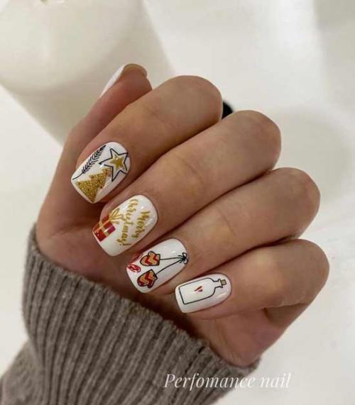 Маникюр праздничный вечерний. Праздничный маникюр: +100 фото-новинок дизайна ногтей