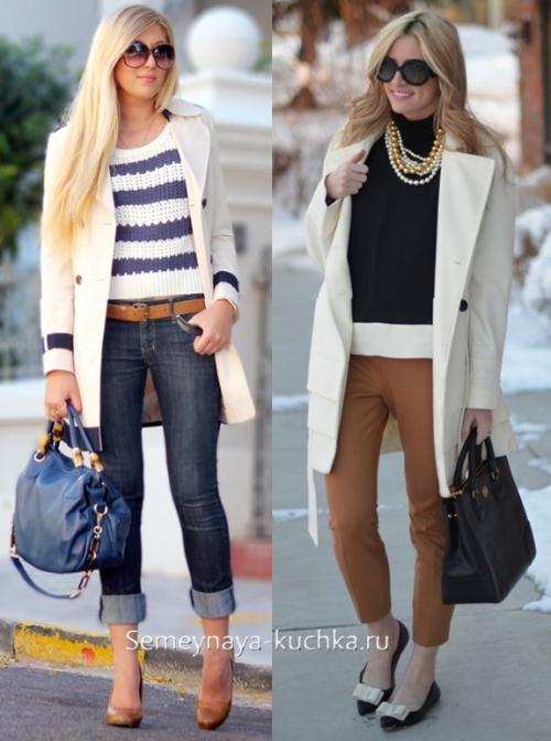 С ЧЕМ носить пальто до колена. С ЧЕМ носить пальто — 121 фото-совет на каждый фасон и длину.