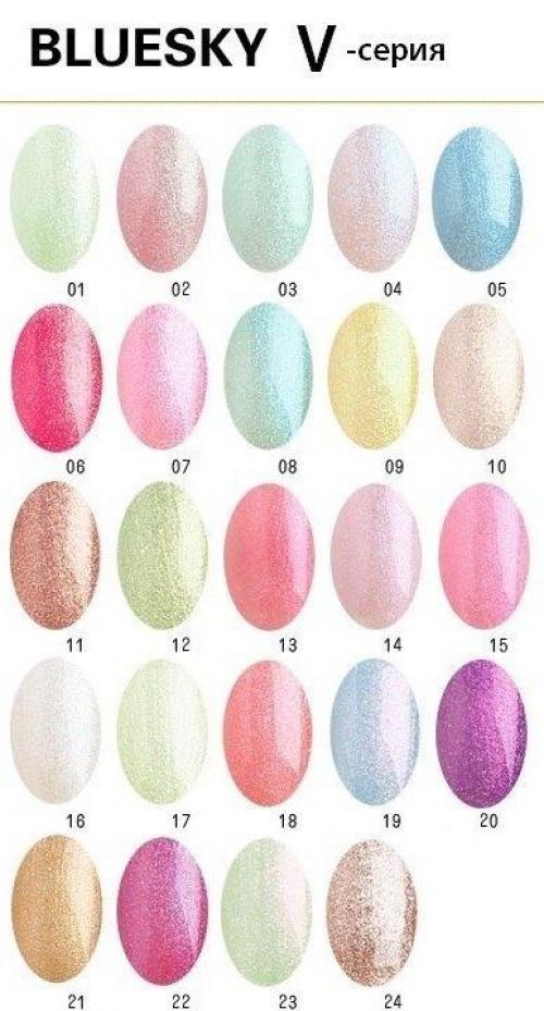 Блюскай палитра цветов с номерами. Палитра цветов с номерами: фото