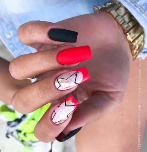 Французский маникюр с рисунком: фото-новинки френча