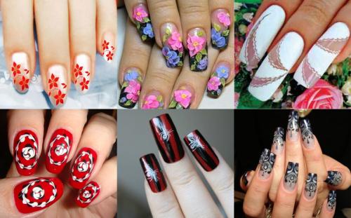 Какие материалы можно использовать для создания схем рисунков на ногтях иголкой. Рисунки на ногтях иголкой для начинающих: схемы, фото