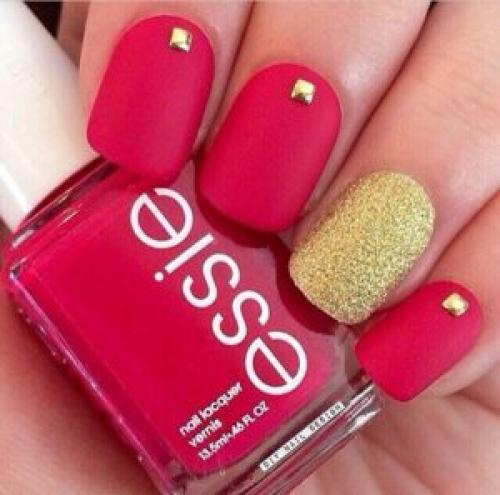 Красный маникюр со стразами. Красный маникюр 2022-2023: (175+ фото) новинки и тренды дизайна 01