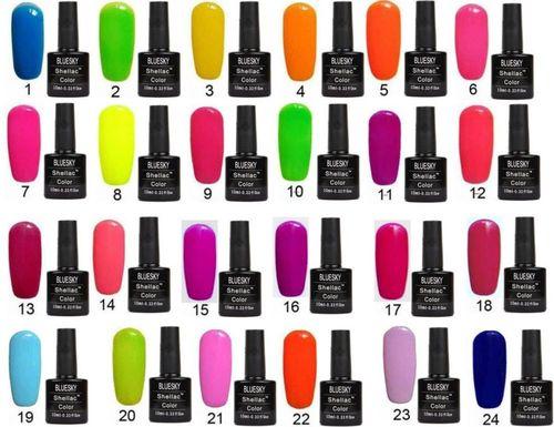 Шеллаки bluesky палитра CND. Шеллак от СНД: основные цвета