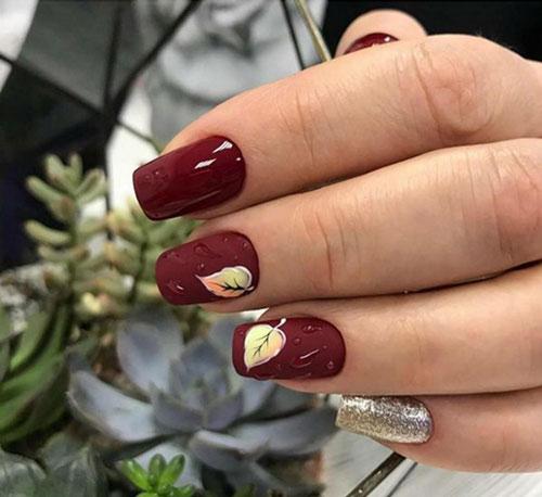 Шеллак на короткие ногти осень. Осенний маникюр на короткие ногти в 2022 году: 100 фото