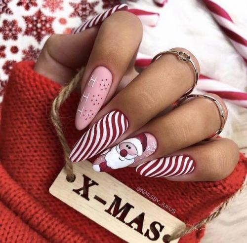 Шеллак на короткие ногти новогодний. Новогодний маникюр 2023 — ТОП-300 самых модных и стильных фото-новинок дизайна