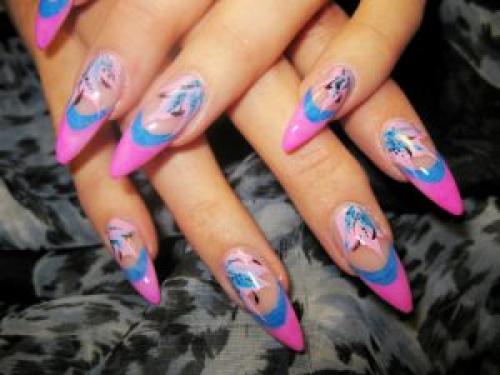 Золотой френч миндаль. Френч на ногтях миндалевидной формы с традиционным расположение «улыбки» (фото)