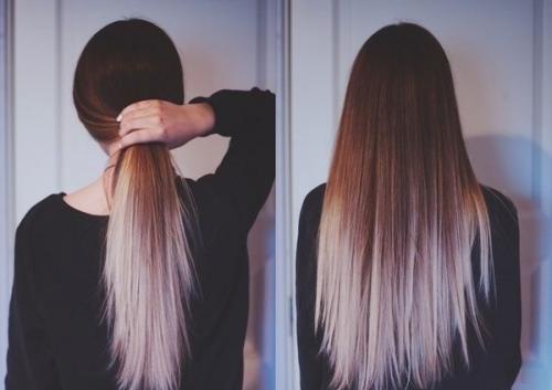 Как можно создать эффект омбре в домашней обстановке. Модное омбре в домашних условиях без использования краски для волос