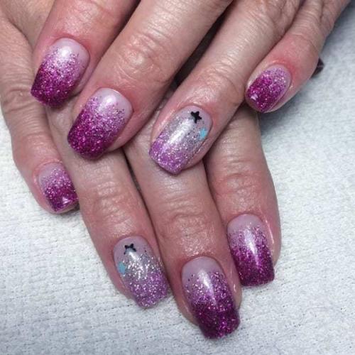 Френч блестками растяжка. Особенности маникюра с растяжкой