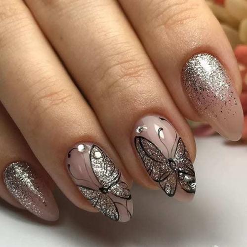 Френч блестками растяжка. Особенности маникюра с растяжкой