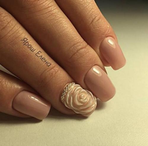 Какие советы можно дать тем кто хочет сделать бежевый маникюр с цветами в домашних условиях. Необычный бежевый маникюр