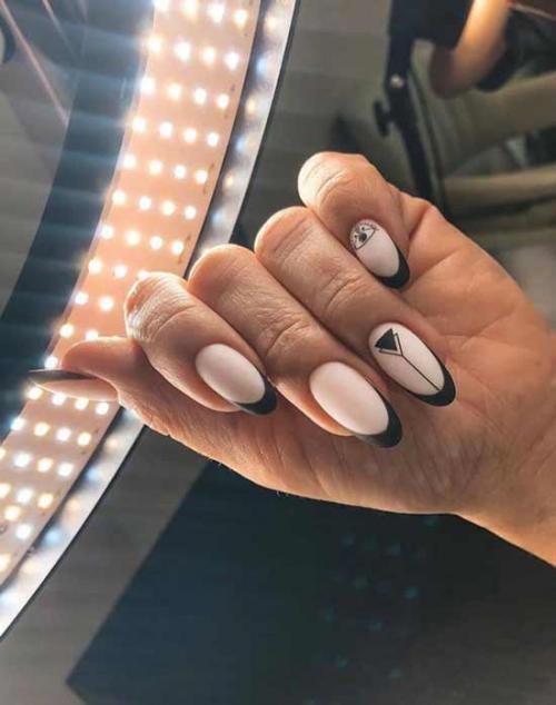 Французский маникюр с рисунком: фото-новинки френча