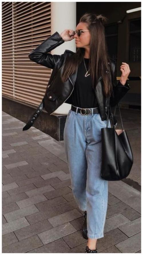 С чем носить косуху обувь. С чем носить косуху женщине: 9 идей