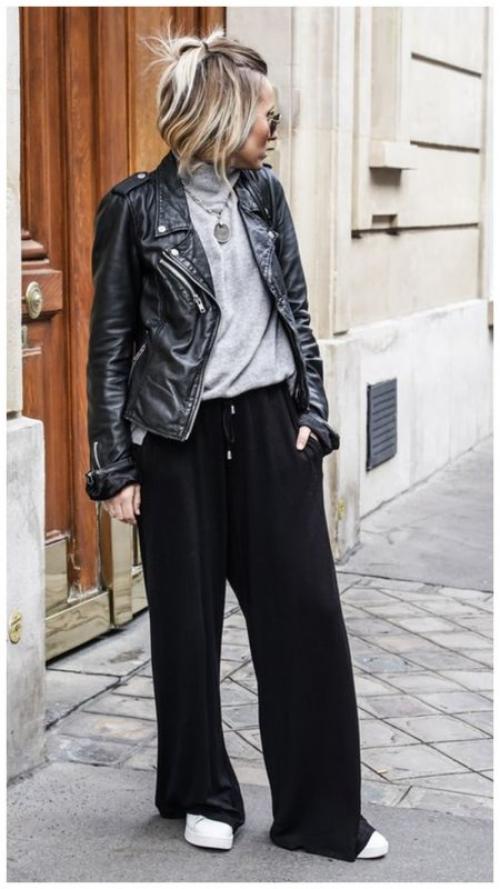 С чем носить косуху обувь. С чем носить косуху женщине: 9 идей