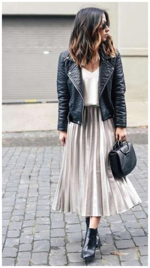 С чем носить косуху обувь. С чем носить косуху женщине: 9 идей