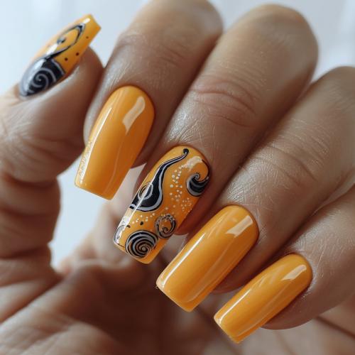 Маникюр шеллак лето 2024: новые тренды и стили 12