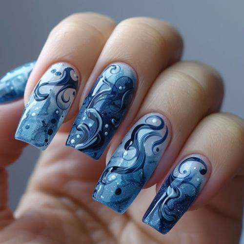 Маникюр шеллак лето 2024: новые тренды и стили 15