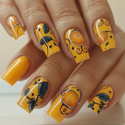 Маникюр шеллак лето 2024: новые тренды и стили 13