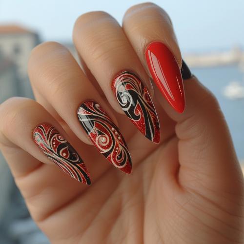 Маникюр шеллак лето 2024: новые тренды и стили 11