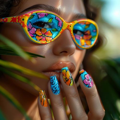 Маникюр шеллак лето 2024: новые тренды и стили 05