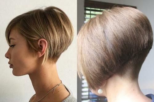 Как уложить боб на ножке. Боб каре на ножке вид сзади 185 фото