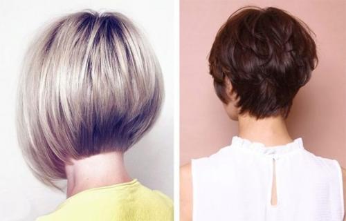 Как уложить боб на ножке. Боб каре на ножке вид сзади 185 фото