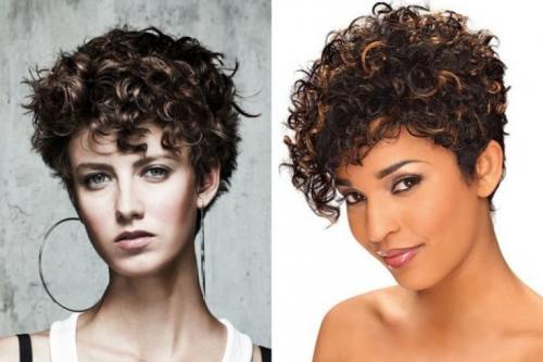 Короткие стрижки для вьющихся волос без укладки. На короткие волосы