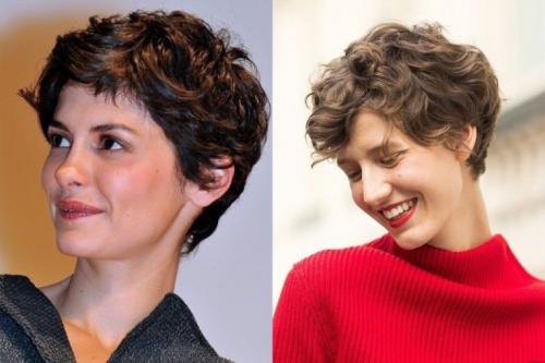 Короткие стрижки для вьющихся волос без укладки. На короткие волосы