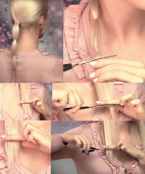 Стрижка самой себе. Как ровно самостоятельно подстричь волосы. Пошаговая инструкция в домашних условиях