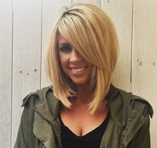 Прически на удлиненное каре с челкой. Сочетание удлиненной челки и разных видов каре