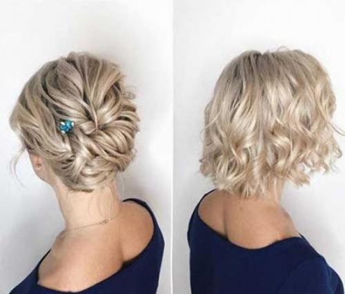 75 стильных идей 2022 для укладки стрижки каре на каждый.. Прическа на короткие волосы на праздник: фото 2022