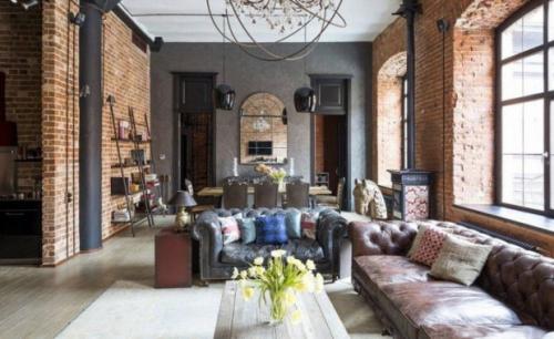 Стиль лофт в квартире. №2. Больше пространства – меньше декора