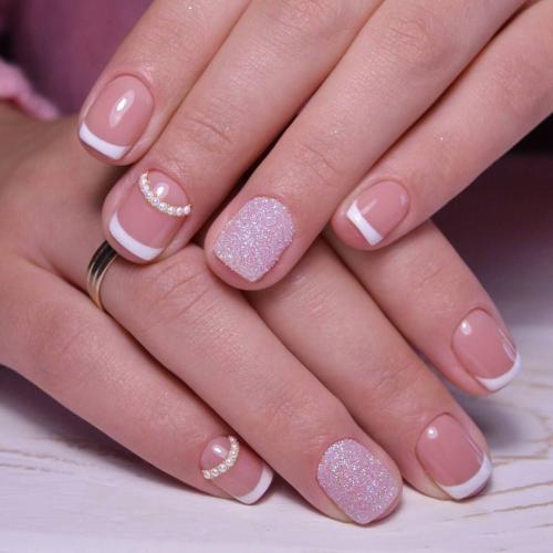 Можно ли делать зимний френч маникюр на коротких ногтях. Идеи французского маникюра на короткие ногти