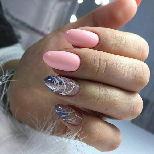 Как выбрать подходящие блестки для овального маникюра. Маникюр на овальные ногти с блестками и дизайном