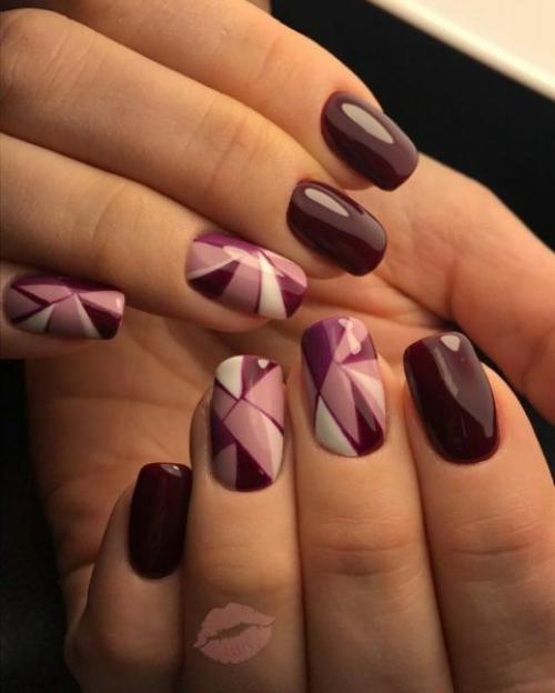 Бордово красный маникюр. Идеальный бордовый маникюр. Модные тенденции, идеи дизайна.