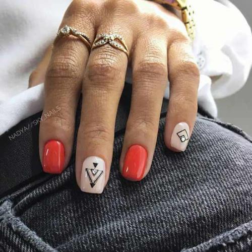 Красный маникюр на короткие ногти 2022. Модный красный маникюр на короткие ногти 2022: лучшие фото-новинки