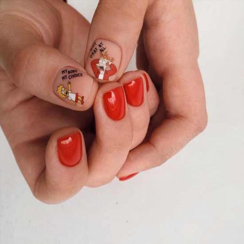 Красный маникюр на короткие ногти 2022. Модный красный маникюр на короткие ногти 2022: лучшие фото-новинки