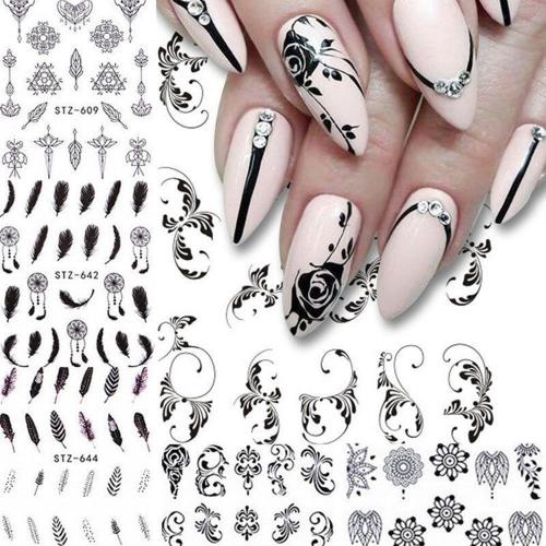 Как долго может продержаться дизайн ногтей черный розовый белый. Идеи черно-белого дизайна ногтей