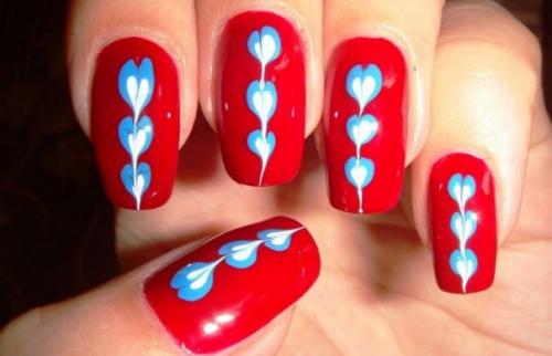 Как рисовать на ногтях иголкой схемы. Как нарисовать рисунки на ногтях иглой и зубочисткой