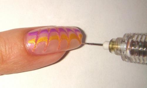 Как рисовать на ногтях иголкой схемы. Как нарисовать рисунки на ногтях иглой и зубочисткой