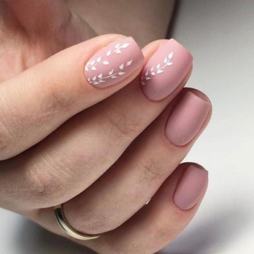 Маникюр с веточкой. Маникюр с веточками