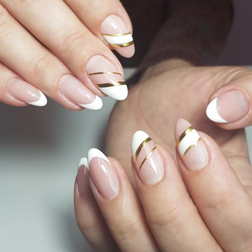 Френч на овальные ногти. Классные идеи французского маникюра на овальные ногти