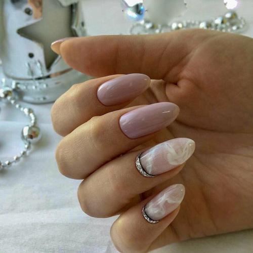 Как создать эффект камень на черном и розовом маникюре. Дизайн мраморного маникюра в фотографиях