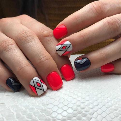 Глянцевый маникюр на короткие ногти. Лучший маникюр на короткие ногти (200 фото) — эксклюзивный дизайн и новинки маникюра 2019-2020 года. Только модный и великолепный дизайн маникюра