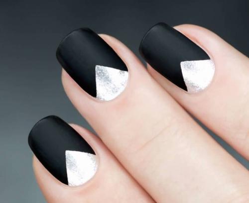 Черный матовый лак для ногтей. Разнообразие черного матового маникюра с фото