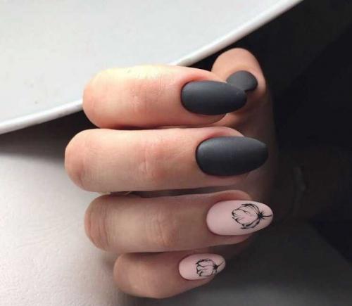 Матовый маникюр с дизайном. Лучший матовый маникюр: новинки 2019-2020 года, фото, эксклюзивный дизайн, самые роскошные идеи по оформлению матового маникюра + отзывы