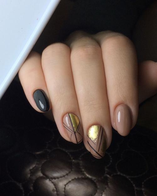 Стильные ноготки 2025 идеи. Стильный маникюр с дизайном осень-зима 2025-2025