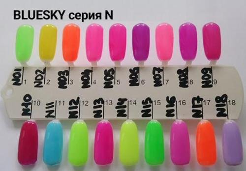 Какие факторы влияют на выбор номера для френча Блюскай. Палитра цветов с номерами: фото