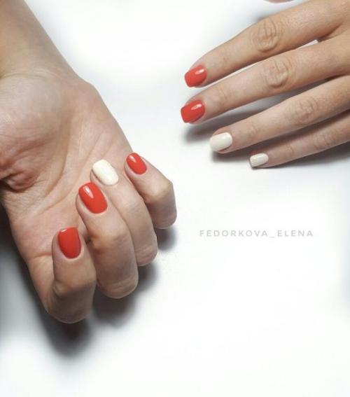 Как можно сделать голубые и белые ногти