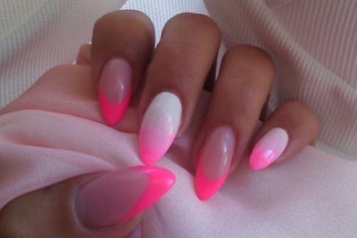 Френч розовый с белым. Главные тенденции